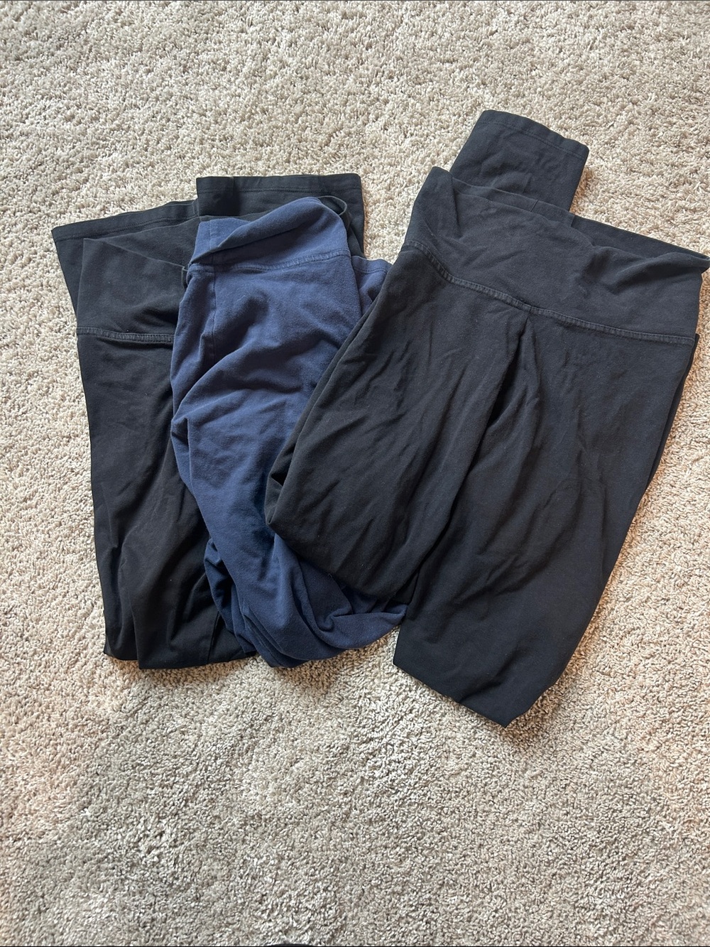 Bundle/lot of 3 foldover yoga pants XL/14